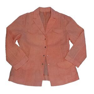 Coral Blazer Lightweight Structured Jacket Careerwear Officecore